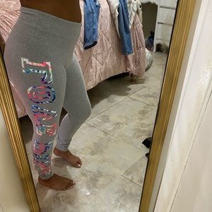 These are PINK brand legging’s size Medium